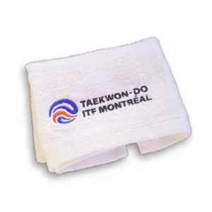 Serviette sport Taekwon-Do ITF Montréal, pliée